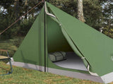 Backpacking Tent Green 4-Person 185T Polyester with PU Coating 42018559