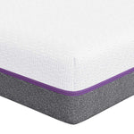 Mattress White and Grey 80 x 200 cm Memory Foam 4106324