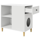Cat House White 72 x 42.5 x 70 cm Engineered Wood 8000680