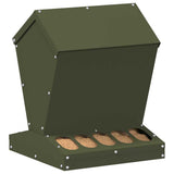 Chicken Feeder Olive Green 30 x 30 x 39 cm Cold-Rolled Steel 874682