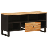 TV Cabinet with Drawer Brown 100 x 33 x 46 cm Solid Mango Wood 4018312