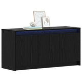 TV Cabinet 100 x 34 x 50 cm Black Oak Engineered Wood 8010959