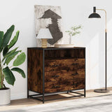 Drawer Cabinet Smoked Oak 70x41x70 cm Engineered Wood 849086