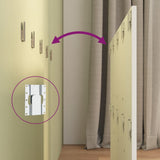 Bed Headboard with Cabinets White Engineered Wood 3115676