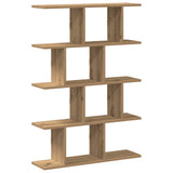 Wall Cube Shelf 12 Compartments Artisian Oak Engineered Wood 860021