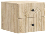 Wall-Mounted Bedside Cabinet Sonoma Oak 33 x 34.5 x 40 cm 898129