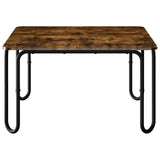 Coffee Table Smoked Oak 100 x 100 x 45 cm Engineered Wood 8007740