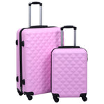 ZNTS Hardcase Trolley Set 2 pcs Pink ABS 92429