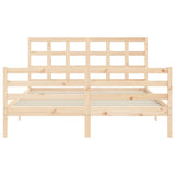 Bed Frame without Mattress 160x200 cm Solid Wood 3193996