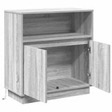 LED Sideboard Grey Sonoma 71 x 34.5 x 75 cm Engineered Wood 869655