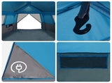 Instant Tent with Rainfly 12-Person Quick-Release Blue 42008406
