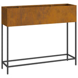 Raised Garden Planter Rusty 100 x 26 x 82 cm Steel 865882