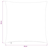 Cushion Cover 6 pcs HEERLEN Cream 60 x 60 cm Corduroy 912614