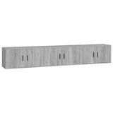 3 Piece Wall-mounted TV Cabinet Set Grey Sonoma 80x34,5x40 cm 3188364