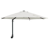 Garden Parasol Sand 248 x 248 x 148 cm Polyester and Steel 42003243