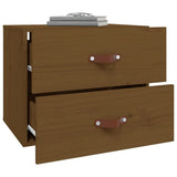 Wall-mounted Bedside Cabinet Honey Brown 50x36x40 cm 820982