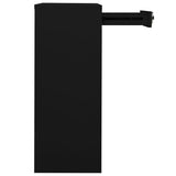 Office Cabinet Black Steel Medium Height-Adjustable Shelves 336411