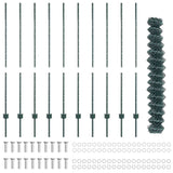 Fence and Post Green 1.4 x 10 m Steel 3336242
