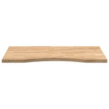 Desk Top Untreated 80x50x2.5 cm Solid Wood Oak Rectangular 4009007