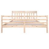 Bed Frame without Mattress Super King Solid Wood 3100669