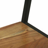 Clothes Rack Black 60 x 45 x 180 cm Solid Acacia Wood 374114