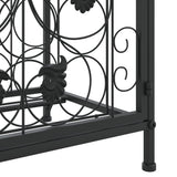 Wine Rack for 41 Bottles Black 45x36x120 cm Wrought Iron 358370