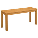 Dining Set 3 pcs Natural Solid Oak Wood 3430271