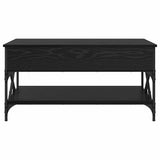 Coffee Table Black Oak 100 x 50 x 50 cm Engineered Wood 883043