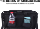 NEW 5" Rubber Wheel Heavy Duty Foldable Garden Trolley Cart Wagon for Camping Garden UK-black 12106886