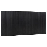 Room Divider Black Width 400 cm Height 165 cm Bamboo 376997