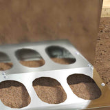 Chicken Feeder Silver 40 x 40 x 45 cm Galvanised Steel 874680