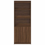 Highboard Brown Oak 70x35x180 cm Engineered Wood 3328477
