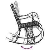 Rocking Bench 84 cm Black Steel 318830