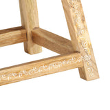 Hand-painted Stool 38x38x35 cm Solid Mango Wood 287445