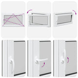 Basement Window "RISOR" 100x60 cm Tilt&Turn DIN Right Anthracite 4108408