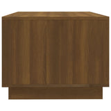 Coffee Table Brown Oak 102x55x43 cm Engineered Wood 813085