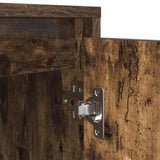 TV Cabinet with LED Lights Smoked Oak 160.5x41x50 cm 3328430