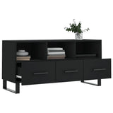 TV Cabinet Black 102x36x50 cm Engineered Wood 829061