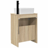 Bathroom Vanity with Sink Sonoma Oak 54 x 35 x 83 cm 890132