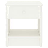 Bedside Cabinet White 35x30x40 cm Solid Pinewood 322222