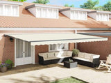 Awning Frame Cream 500 x 300 cm Polyester with PU coating 3331203
