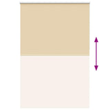 Roller Blind Blackout Beige 160x230 cm Fabric Width 156,6 cm Polyester 4010828