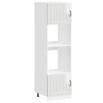 Oven Cabinets 2 pcs Lucca Gloss White Engineered Wood 3315043