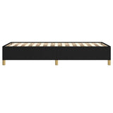 Bed Frame without Mattress Black 90x190 cm Single Single Fabric 349865