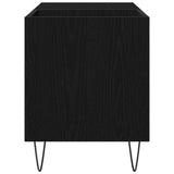 Record Cabinet Black Oak 85 x 38 x 48 cm Engineered Wood 862897