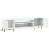 LED TV Cabinet White Engineered Wood 897125