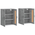 Wall Mounted Cabinets 2 pcs Concrete Grey Engineered Wood 3198029