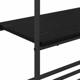 Clothes Rack Black Oak 60 x 30 x 171 cm Engineered Wood 868457