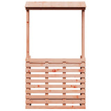 Outdoor Bar Table with Roof 112.5x57x195.5 cm Solid Wood 832537