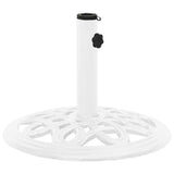 Umbrella Base White 40x40x32 cm Cast Iron 317766